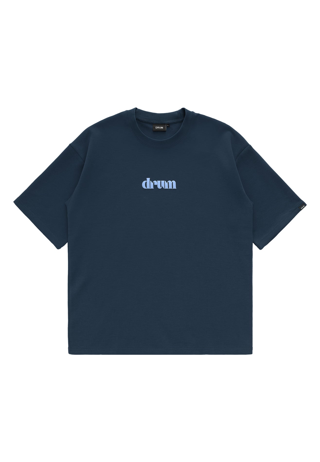 DRUM Evergreen Puff Print Oversized Tee- Navy